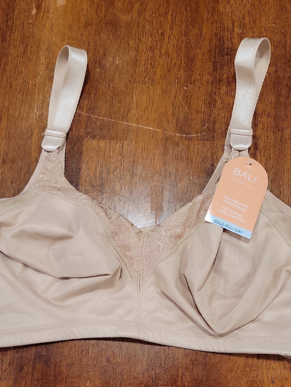 Bali DFW999 Beautifully You Full-Coverage Wireless Support Bra 42D Cool Comfort